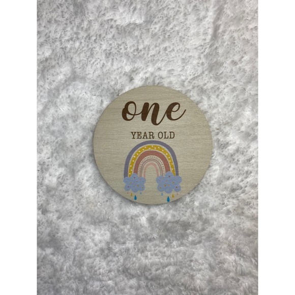 Rainbow Milestone Discs, Baby Age Milestone Marker Keepsake & Photo Boho… - Picture 6 of 7